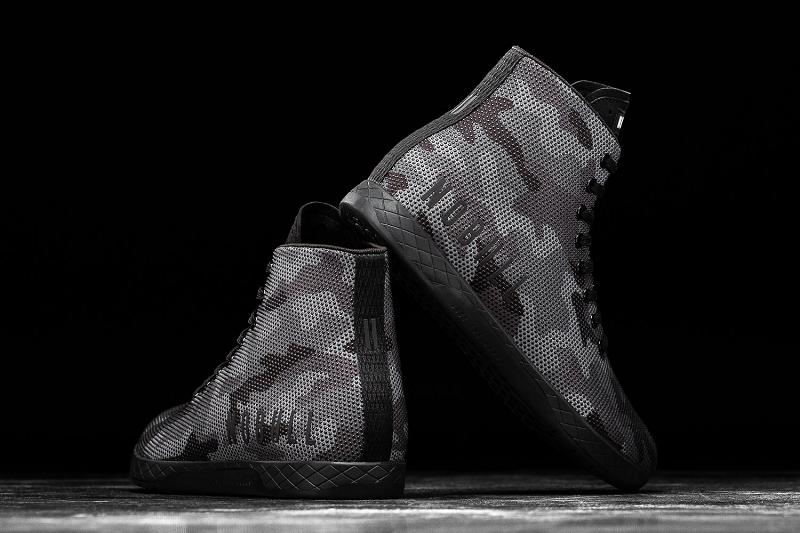 Men's Nobull High-Top Camo Trainers Black | SG U2279Z